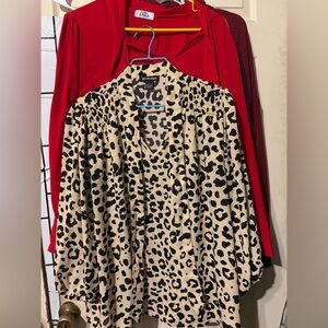 2 ladies Tops SZ Large